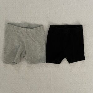 Old Navy and Cat&Jack Gray and Black Biker Short Bundle 2 Pieces